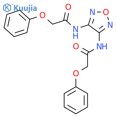 2-phenoxy-N-4-(2-phenoxyacetamido)-1,2,5-oxadiazol-3-ylacetamide structure