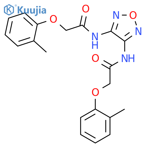 ACETAMIDE, N,N'-1,2,5-OXADIAZOLE-3,4-DIYLBIS[2-(2-METHYLPHENOXY)- structure
