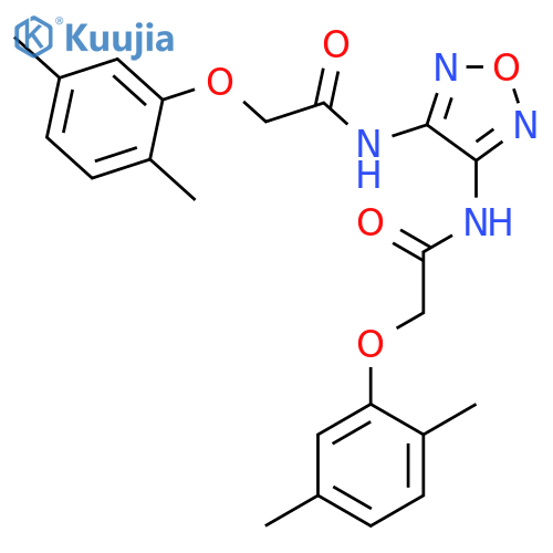 ACETAMIDE, N,N'-1,2,5-OXADIAZOLE-3,4-DIYLBIS[2-(2,5-DIMETHYLPHENOXY)- structure