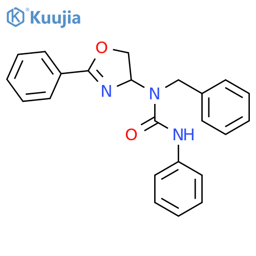 Urea, N-(4,5-dihydro-2-phenyl-4-oxazolyl)-N'-phenyl-N-(phenylmethyl)- structure
