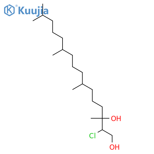 1,3-Hexadecanediol, 2-chloro-3,7,11,15-tetramethyl- structure