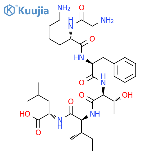 L-Leucine, glycyl-L-lysyl-L-phenylalanyl-L-threonyl-L-isoleucyl- structure