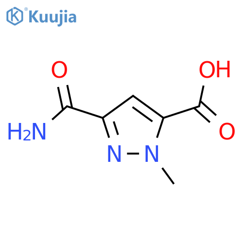 3-carbamoyl-1-methyl-1h-pyrazole-5-carboxylic Acid structure