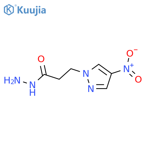3-(4-nitro-1H-pyrazol-1-yl)propanehydrazide structure