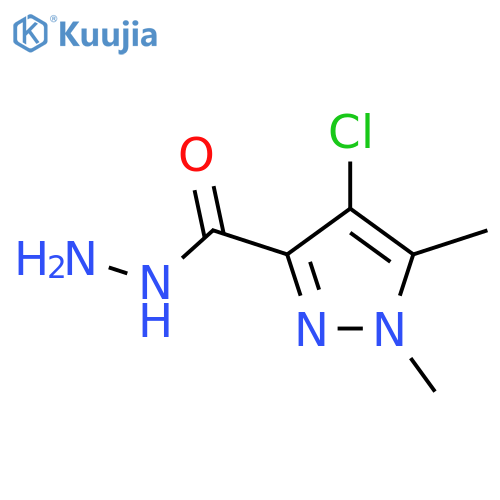 4-chloro-1,5-dimethyl-1H-pyrazole-3-carbohydrazide structure