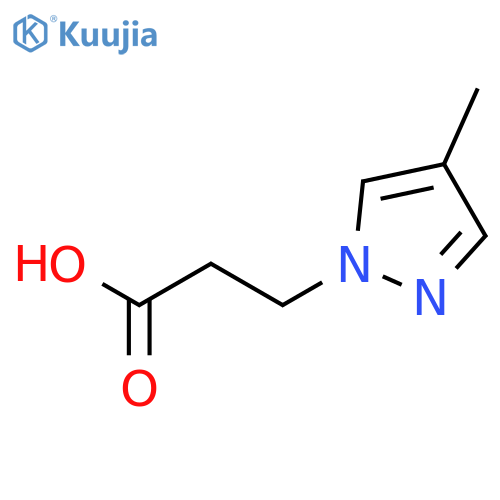 3-(4-Methyl-1H-pyrazol-1-yl)propanoic acid structure