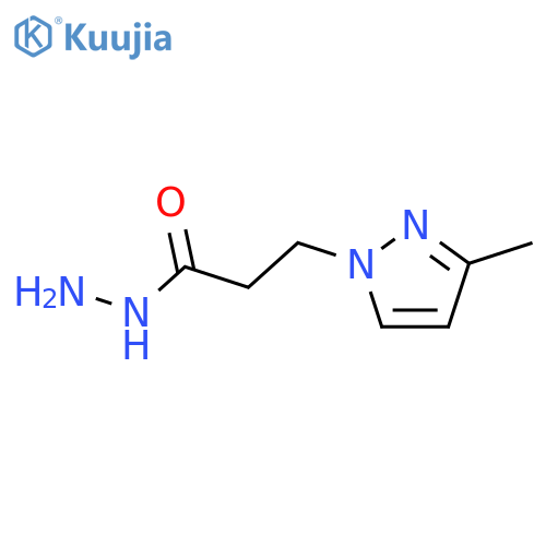 3-(3-Methyl-1H-pyrazol-1-yl)propanehydrazide structure