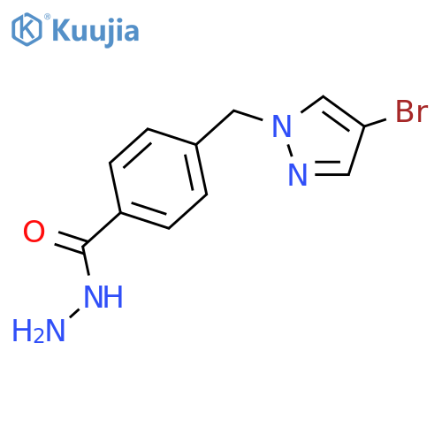 4-(4-bromo-1H-pyrazol-1-yl)methylbenzohydrazide structure
