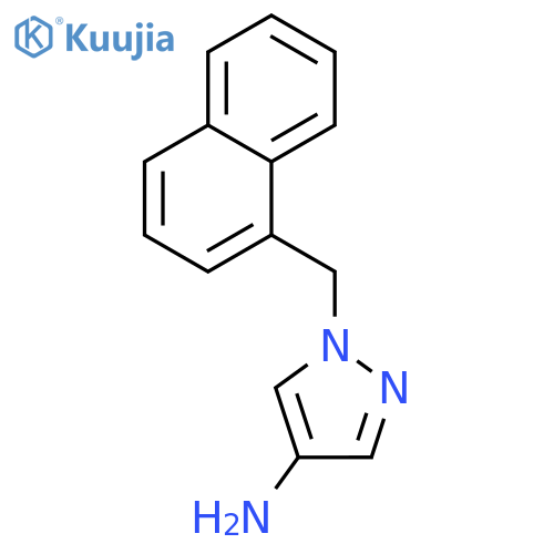 1-(1-naphthylmethyl)-1H-pyrazol-4-amine structure