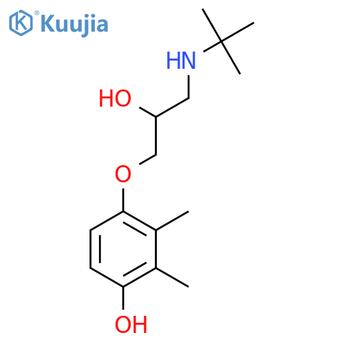 Phenol, 4-[3-[(1,1-dimethylethyl)amino]-2-hydroxypropoxy]-2,3-dimethyl- structure