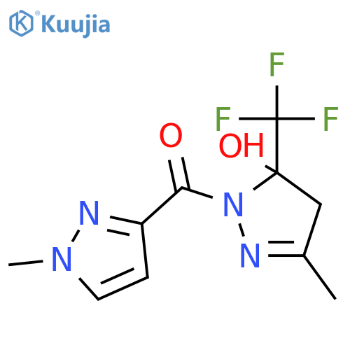 <br>(5-Hydroxy-3-methyl-5-trifluoromethyl-4,5-dihydro-pyrazol-1-yl)-(1-methyl-1 H-pyrazol-3-yl)-methanone structure