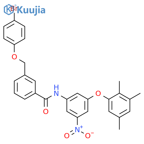 <br>3-(4-Bromo-phenoxymethyl)-N-[3-nitro-5-(2,3,5-trimethyl-phenoxy)-phenyl]-be nzamide structure