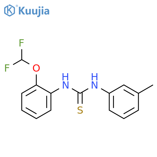 1-(2-Difluoromethoxy-phenyl)-3-m-tolyl-thiourea structure
