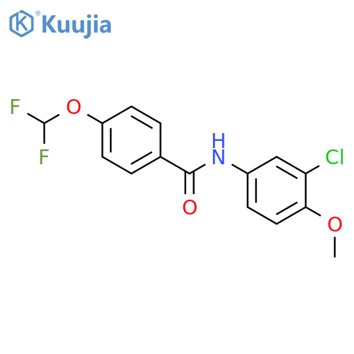 N-(3-Chloro-4-methoxy-phenyl)-4-difluoromethoxy-benzamide structure