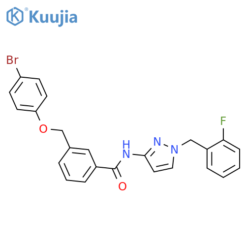 3-(4-Bromo-phenoxymethyl)-N-[1-(2-fluoro-benzyl)-1H-pyrazol-3-yl]-benzamide structure
