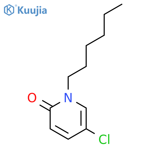 2(1H)-PYRIDINONE, 5-CHLORO-1-HEXYL- structure