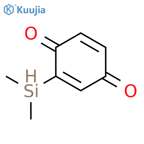 2,5-CYCLOHEXADIENE-1,4-DIONE, 2-(DIMETHYLSILYL)- structure