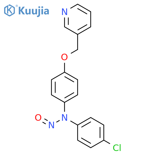 BENZENAMINE, 4-CHLORO-N-NITROSO-N-[4-(3-PYRIDINYLMETHOXY)PHENYL]- structure