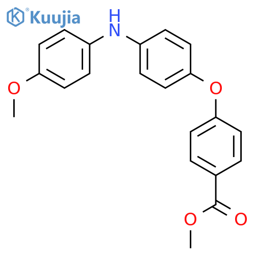 Benzoic acid, 4-[4-[(4-methoxyphenyl)amino]phenoxy]-, methyl ester structure