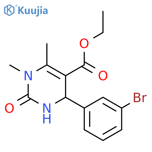 4-(3-BROMO-PHENYL)-1,6-DIMETHYL-2-OXO-1,2,3,4-TETRAHYDRO-PYRIMIDINE-5-CARBOXYLIC ACID ETHYL ESTER structure