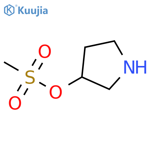 3-Pyrrolidinol, 3-methanesulfonate structure
