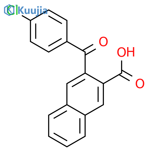 2-Naphthalenecarboxylic acid, 3-(4-chlorobenzoyl)- structure