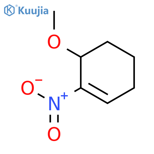Cyclohexene, 6-methoxy-1-nitro- structure