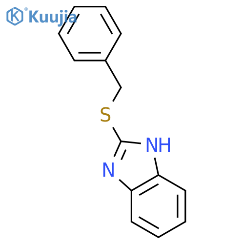 2-(benzylsulfanyl)-1H-1,3-benzodiazole structure