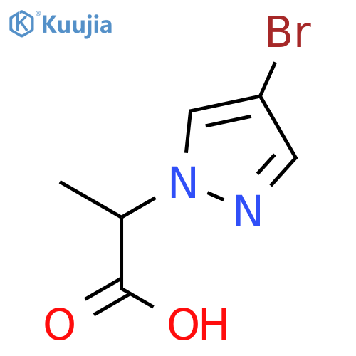 2-(4-Bromo-1H-pyrazol-1-yl)propanoic acid structure