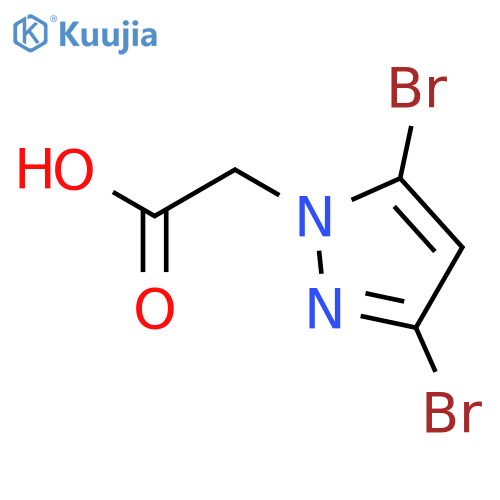 1H-Pyrazole-1-acetic acid, 3,5-dibromo- structure