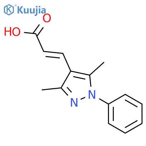 (2e)-3-(3,5-Dimethyl-1-Phenyl-1h-Pyrazol-4-Yl)Acrylic Acid structure