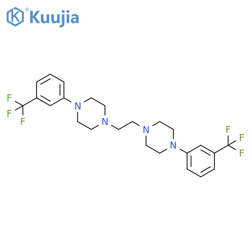 1,\u200b1'-\u200b(1,\u200b2-\u200bEthanediyl)\u200bbis4-\u200b3-\u200b(trifluoromethyl)\u200bphenyl\u200b-piperazine structure