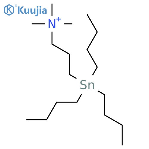 Trimethyl(3-tributylstannylpropyl)azanium;iodide structure