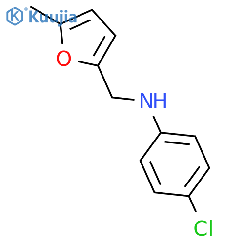 4-chloro-N-(5-methylfuran-2-yl)methylaniline structure