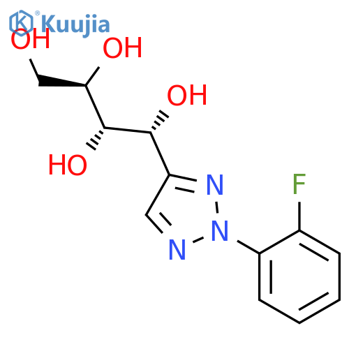 1,2,3,4-Butanetetrol,1-[2-(2-fluorophenyl)-2H-1,2,3-triazol-4-yl]-, [1R-(1R*,2S*,3R*)]- (9CI) structure