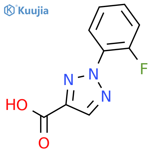 2-(2-fluorophenyl)-2H-1,2,3-triazole-4-carboxylic acid structure
