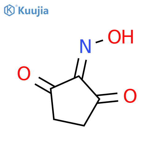 1,2,3-Cyclopentanetrione, 2-oxime structure