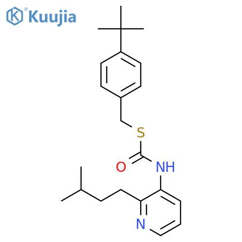 Carbonimidothioic acid,3-pyridinyl-, S-[[4-(1,1-dimethylethyl)phenyl]methyl] O-(3-methylbutyl) ester(9CI) structure
