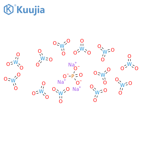 Sodium dodecatungstophosphate hydrate structure