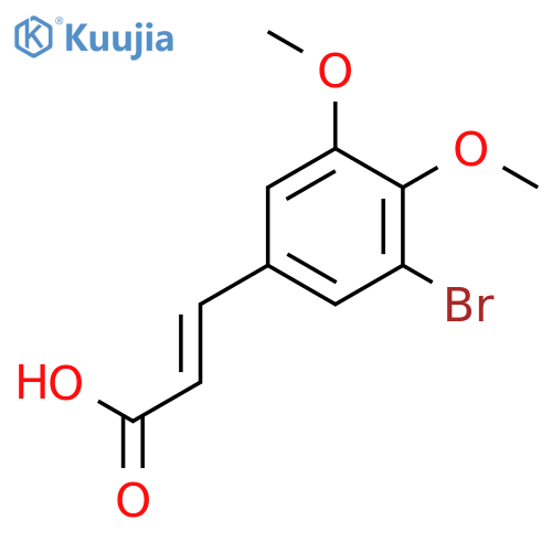 3-(3-Bromo-4,5-dimethoxyphenyl)acrylic acid structure