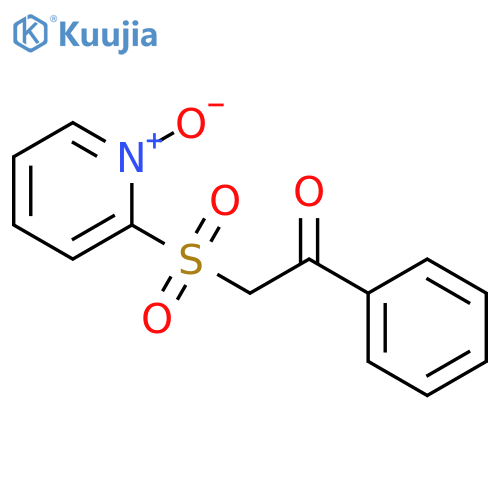 ETHANONE, 2-[(1-OXIDO-2-PYRIDINYL)SULFONYL]-1-PHENYL- structure