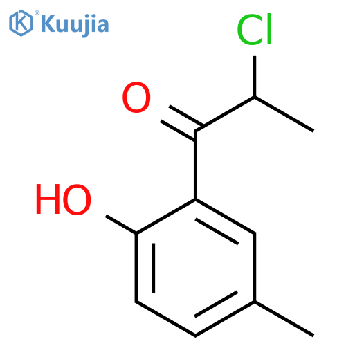 2-(2-Chloropropanoyl)-4-methylphenol structure