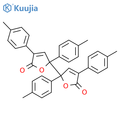 [2,2'-Bifuran]-5,5'(2H,2'H)-dione, 2,2,4,4-tetrakis(4-methylphenyl)- structure