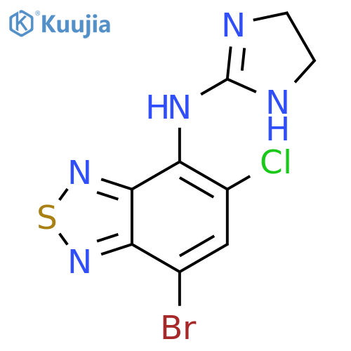 2,1,3-Benzothiadiazol-4-amine,7-bromo-5-chloro-N-(4,5-dihydro-1H-imidazol-2-yl)- structure