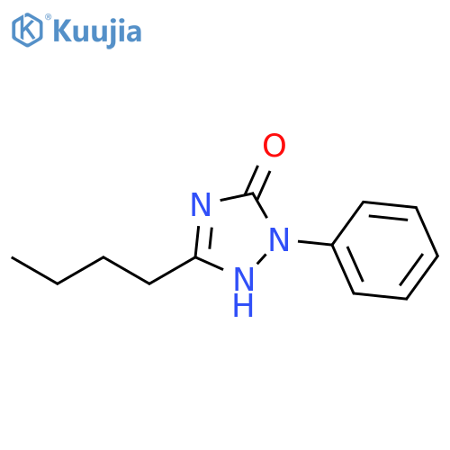 3H-1,2,4-Triazol-3-one, 5-butyl-2,4-dihydro-2-phenyl- structure