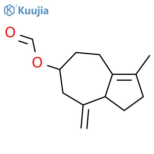6-Azulenol, 2,3,3a,4,5,6,7,8-octahydro-1-methyl-4-methylene-, formate structure