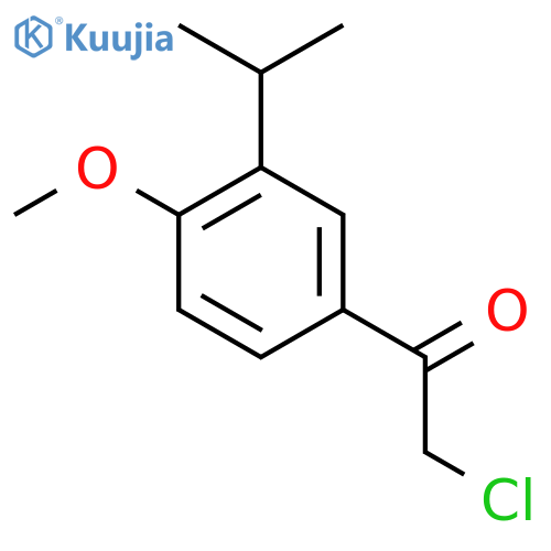 2-Chloro-1-[4-methoxy-3-(propan-2-yl)phenyl]ethan-1-one structure