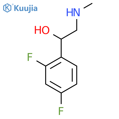 1-(2,4-difluorophenyl)-2-(methylamino)ethan-1-ol structure