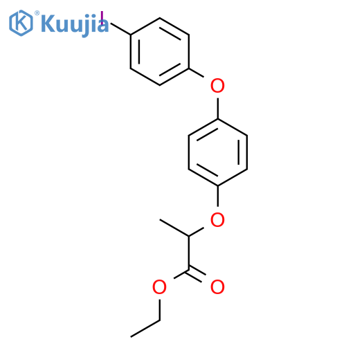 PROPANOIC ACID, 2-[4-(4-IODOPHENOXY)PHENOXY]-, ETHYL ESTER structure