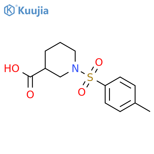 1-(4-methylbenzenesulfonyl)piperidine-3-carboxylic acid structure